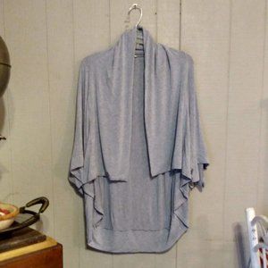EcoSkin Open Front Wrap Cardigan Cape Batwing Sleeve Medium